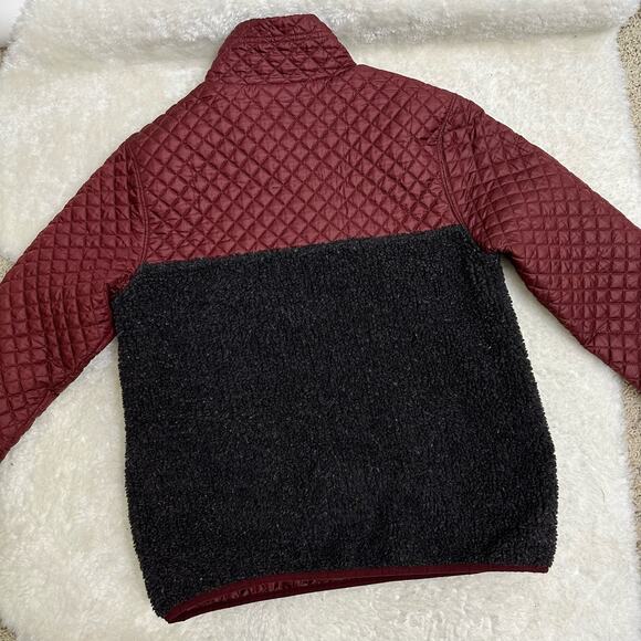 Patagonia RARE Mixed Media Snap-T Pullover Quilted Drumfire Red Ltd Edition - Picture 6 of 16